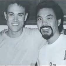 Brandon with his close friend stuntman Darryl Chan