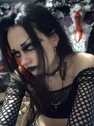 Viking and vampire-inspired fashion and makeup