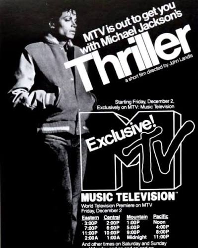 December 2, 1983: #MichaelJackson's #Thriller premiered on #MTV! This nearly 14-minute short film helped revolutionize the art of making music videos. It is arguably the greatest music video of all-time!!