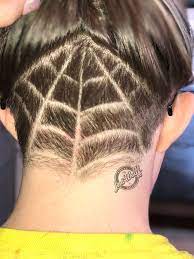Spider Web Undercut Undercutdesign Undercut Hairstyles Undercut Hairstyles Women Undercut Long Hair