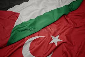 De vlag is sinds de stichting van turkije als nationale vlag in gebruik en was daarvoor (in een enigszins verschillend ontwerp) de vlag van het ottomaanse rijk. Raadsel Met De Nationale Vlag Van Turkije En Palestina Stock Foto Image Of Arabisch Tegen 98095598