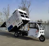 Electric Three Wheeled Garbage Truck with Self Loading and ...