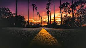 Download cool sunset wallpapers lake desktop wallpaper and 3d desktop backgrounds, screensavers, live background wallpapers for free listed above from the directory nature. Hd Wallpaper Los Angeles California Road Palms Sunset 4k Wallpaper Flare