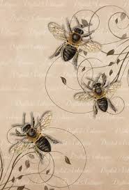Download Vintage Bees Printable Images Digital Download Bee Art Vintage Bee Bee Tags