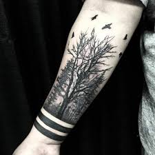 Wald Tattoo Symbolische Bedeutung Attraktive Designideen Forest Koldovmeleri Ohanatattoo Armtattoos Wald Tattoo Tattoos Fur Jungs Tattoo Hirsch Unterarm