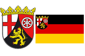 Im heraldisch rechten feld (also für den betrachter links) befinden sich auf goldenem grund zwei blaue, nach innen gewandte, rot bewehrte, übereinander schreitende löwen. Rheinland Pfalz Bpb