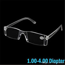 2019 New Fashion White Reading Glasses Clear Rimless Eyeglasses Presbyopia 1 00 4 00 Diopter Strength 2019040310ayq Reading Glasses Accessories