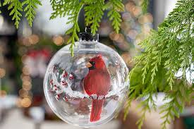 Best miniature ornaments fun express spun glass angel ornaments with star/heart/praying hands (set of 12) christmas religious decor Hand Painted Cardinal Ornament