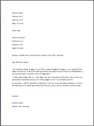 Sample Job Offer Letter Template Formal Word Templates