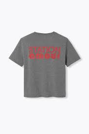 T-shirt STATION AMOUR - Gris clair