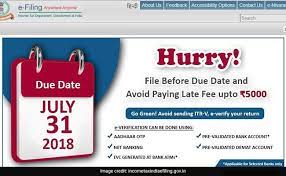 After the due date of efiling (31st july for individuals), you might face some limitations. Hurry Income Tax Return Itr Deadline Last Date 7 Days Away How To File Itr Which Itr Form To Use