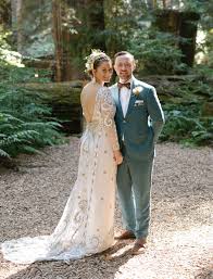 Eclectic Wild Wedding In The Redwoods With Tons Of Colorful Details Green Wedding Shoes Gorgeous Wedding Dress Redwood Wedding Wedding Dress Inspiration