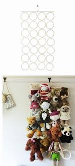 Ikea Komplement Holder To Store Display Stuffed Animals This Is A Fun Way To Get Storage Up Off The Floor Soft Toy Storage Ikea Toy Storage Diy Toy Storage
