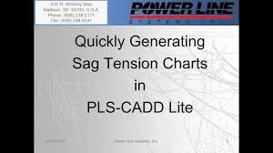 Pls Cadd Lite For Sag Tension