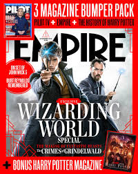 Homenum revelio is a spell to reveal human presence (which includes wizards, witches, muggles, animagi etc). Wizarding World On Twitter Revelio Empiremagazine Cover This Special Fantasticbeasts Issue Explores The Making Of The Crimes Of Grindelwald And Comes With An Extra Magazine That Goes Behind The Scenes Of The Eight Harry