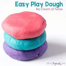 Easy Play Dough Recipe Without Cream Of Tartar Easy Play Dough Easy Playdough Recipe Scented Play Dough