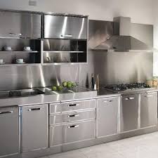 stainless steel kitchen cabinets