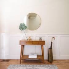 Mid Century Mini Console Acorn Mid Century Modern Wall Decor Modern Entry Table Decor