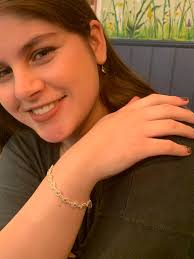 Sterling Silver Daisy Chain Bracelet: April Birth Flower, Bridal Jewelry