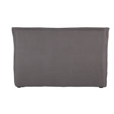 Kopfteilbezug Aus Gewaschenem Leinen 180 Cm Grau Mit Bildern Kopfbedeckung Ideen Kopfteil Leinen