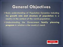 Objectives Of Population Education B Ed Youtube Formulated in a way as to realize the institutional goals.