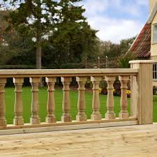 Even after they've been banished from the banister, stair spindles can still play an important supporting role. Wooden Balustrade Metsawood Outdoor For Balconies For Decks