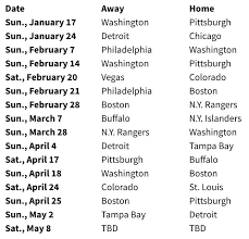 À tout moment, où que vous soyez, sur tous vos appareils. Nbc Announced Its National Broadcast Schedule For The Nhl S 2020 21 Season Seven Capitals Games Were Picked Up