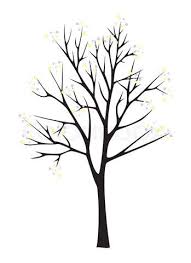 Black And White Silhouette Cherry Blossom Tree Drawing Image Of Black Tree Silhouette On White Background Black Tree Tree Silhouette Tree Painting