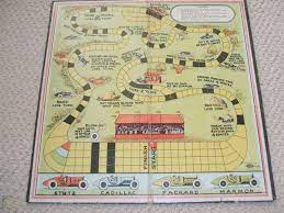 Vintage Yldr Auto Race Board Game Cadillac Stutz Marmon Packard Board Only 1818641545
