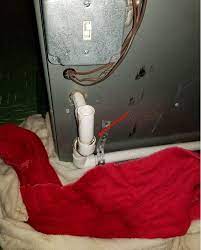 If you notice water puddling under your outdoor air conditioning unit, your first instinct might be to pick up the phone and call a contractor for service. Central Air Unit Leaking Water Doityourself Com Community Forums