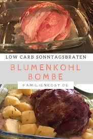 Blumenkohlbombe Low Carb Rezept Rezept Blumenkohlbombe Rezepte Lebensmittel Essen