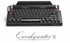 A keyboard inspired by typewriters with 84 keys and cherry mx blue switches. Amazon Com Qwerkywriter S Typewriter Inspired Retro Mechanical Wired Wireless Keyboard With Tablet Stand Computers Accessories