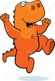 We showcase many popular cart. Eine Gluckliche Cartoon Dinosaurier Springen Und Lachelnd Lizenzfrei Nutzbare Vektorgrafiken Clip Arts Illustrationen Image 26468966