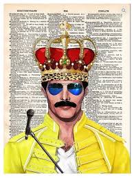 Maybe you would like to learn more about one of these? Art N Wordz Freddie Mercury Crown Queen Original Dictionary Page Pop Art Print Contemporary Prints And Posters By Whinycat Houzz