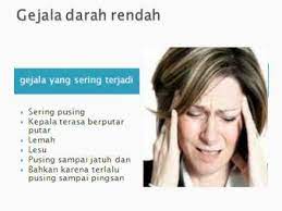 Akan tetapi jika kondisi tekanan darah tidak normal terjadi dalam jangka waktu relatif lama, itu merupakan tanda kondisi kesehatan anda kurang baik. Pusing Karena Darah Rendah