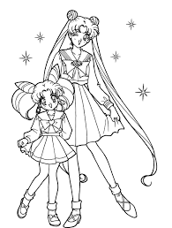 #90s #sailor moon #anime #anime girl #cute. Sailor Moon With Sister Coloring Pages Raskraski Sejlor Mun Sejlor Mun