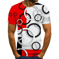 2020 Musim Panas T Shirt Pria Streetwear O Leher Lengan Pendek Atasan Punk Gaya Pakaian Kasual 3d Cetak Tshirt