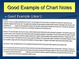 Chart Note Examples Mobile Discoveries