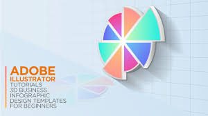 Vector 3d Pie Chart Infographic Design Template Free Illustrator Tutorial Youtube