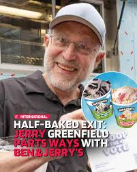 Jerry Greenfield, co-founder of Ben & Jerry's, has left the iconic ice  cream company after nearly 50 years, citing disagreements with parent  company Unilever over the brand's social activism. The move intensifies