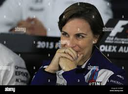 Williams Vice Team principio Claire Williams con il pilota della Williams  per il 2017 Lancia passeggiata (sinistra) e Valtteri Bottas durante il 2017  driver di Formula Uno in linea fino a Williams