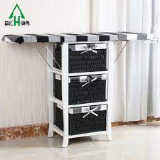 أثاث المنزل الملابس الخشب طاولة الكي طاولة الكي الخشبية في مجلس الوزراء مع متعددة درج الخوص buy لوح كي خشبي في الخزانة طاولة طاولة الكي مع سلال الخوص لوح