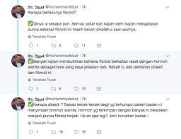 Kalau period, darah keluar sangat banyak sampai kena tukar pad dengan sangat kerap. Doktor Ini Hurai Dari A Z Tentang Bahaya Fibroid Dalam Kalangan Wanita