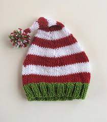 Santa Hat Baby Hat Knitting Pattern Baby Knitting Patterns Christmas Knitting