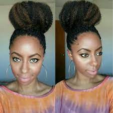 High Bun Marley Hair Bun Hairstyles Braided Bun Hairstyles Natural Hair Bun Styles