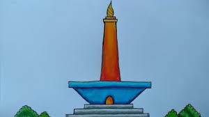 By maspul posted on 21/03/2021. Cara Menggambar Tugu Monas Menggambar Dan Mewarnai Tugu Monas Youtube