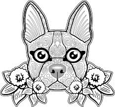 Dog Coloring Page Dog Coloring Pages Free Coloring Page Free Coloring Pages For Adults Sugar Skull Raskraski Trafarety Pechat