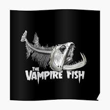 Der vampirfisch saugt das blut größerer fische. Poster Amazonas Redbubble