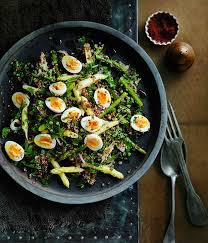 Red Quinoa And Quail Egg Salad Recipe Recipe Quail Recipes Farro Recipes Vegetarian Recipes Healthy