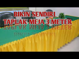 Sentuhan warna, motif, atau bahan yang berbeda bisa membuat suasana makan terasa lebih menyenangkan. Mudah Banget Membuat Taplak Meja Panjang 3 Meter Youtube